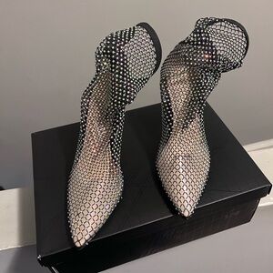 Elegant Black Mesh Women's Shoes